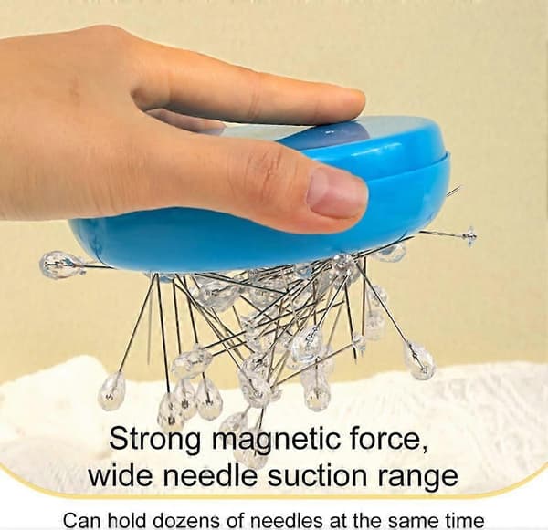 Magnetisk nåleboks, magnetisk nålepute, magnetisk synålepute, magnetisk nålepute, nåleholderputer