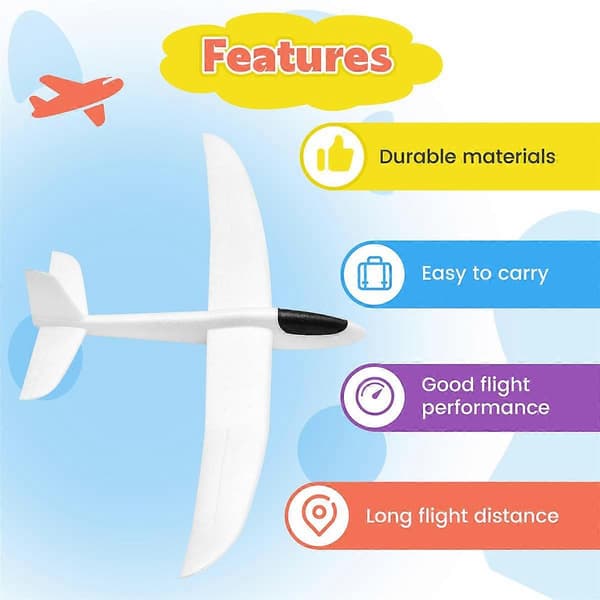 99CM EPP Foam Hand Throwing Airplane (Sticker) 706 Foam Hand Glider