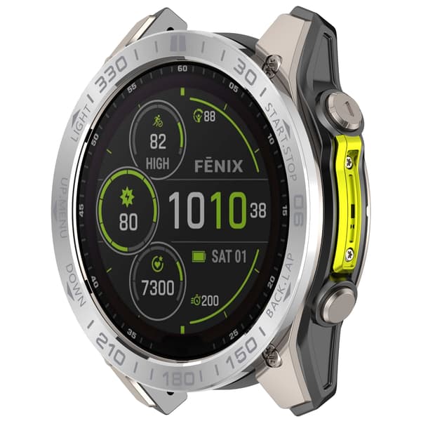 Sølvramme til Garmin Tactix 8 51mm Solar Edition