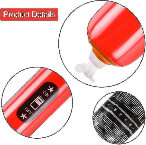 Inflatable Microphones - 24 Pack for 80s/90s Party Decorations and Props