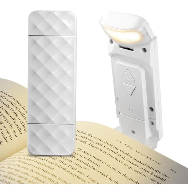 USB-lukulamppu. 3 väriä ja 5 tasoa. Ladattava LED-lukulamppu