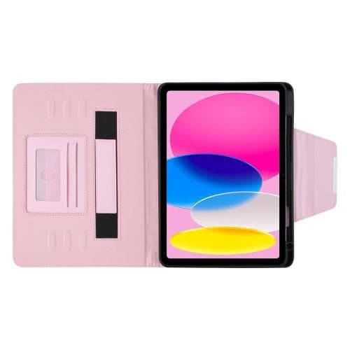For iPad 10.9 2022 Gen 10 Foldable Case - Pink Rosa pink