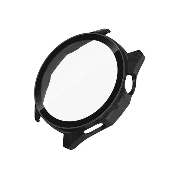 Black PC+Tempered Glass Watch Case Compatible with Huawei GT6 46mm - Full Coverage Protective Shell