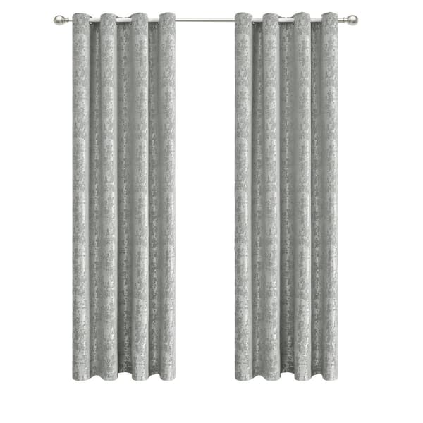 Elegant Blackout Curtains with Wood Ring Pattern M M M