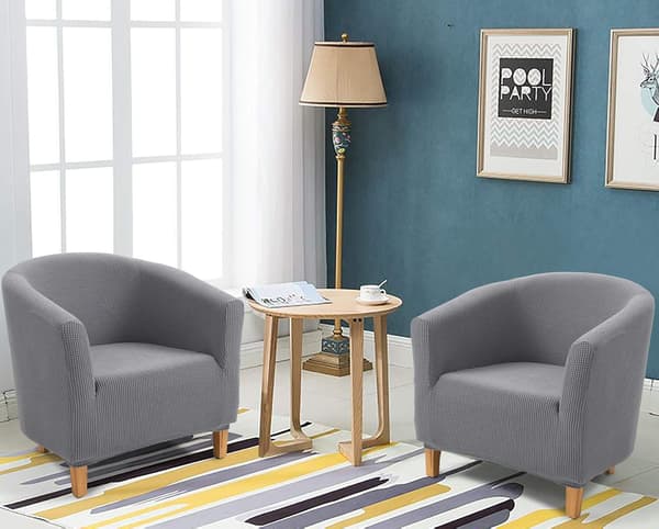 Chesterfield lænestol betræk, Jacquard stretch badekar