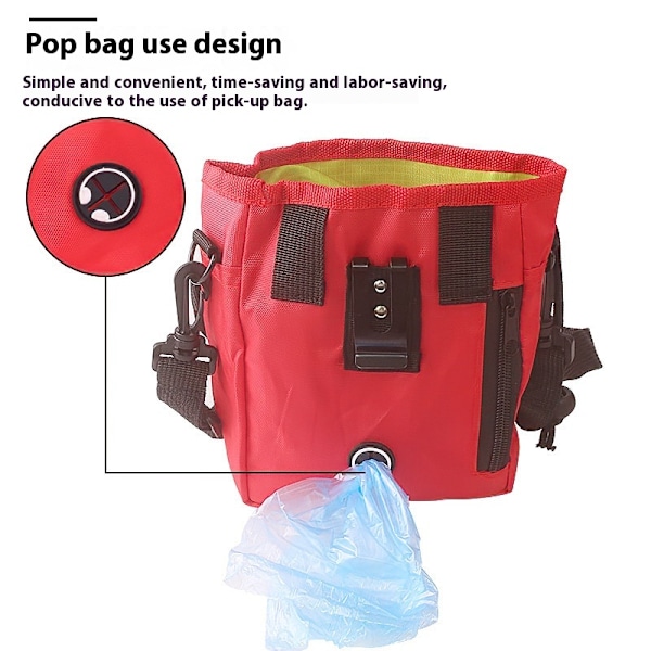 Röd midjeväska Tactical Pack för män Midjeväska Höftbälte Utomhus Vandring Fiske Magväska (14cm * 18cm * 6cm)