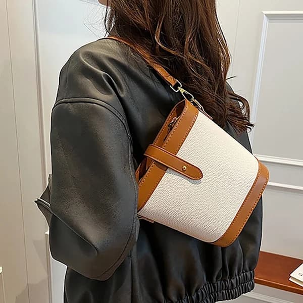 Skuldertaske Crossbody BRUN