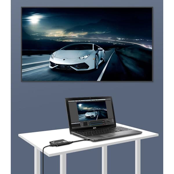 USB3.0 Video Capture Card 4K Recording Card Record and Stream with High Quality, Compatible with Windows, Mac and Linux