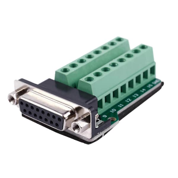 2X DB15 D-SUB VGA 15-pinners hunnadapterkontakt Terminal Breakout PCB-kort