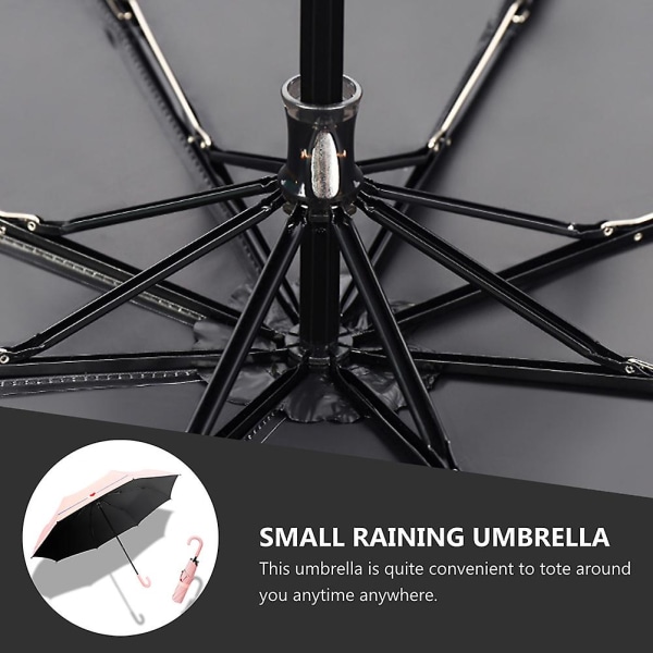 Mini reiseparaply Små reiseparaplyer Solbeskyttende paraplyer Små parasoller Rosa32CM Pink 32CM