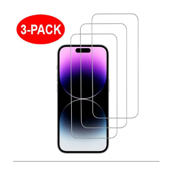 IPhone 15 Pro Tempered Glass Screen Protector 3-pack