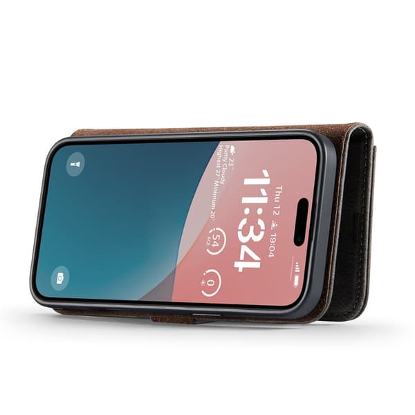 DG MING iPhone 17 2-i-1 Magnet Lommebokveske - Grå (F2) grå grå gray grå