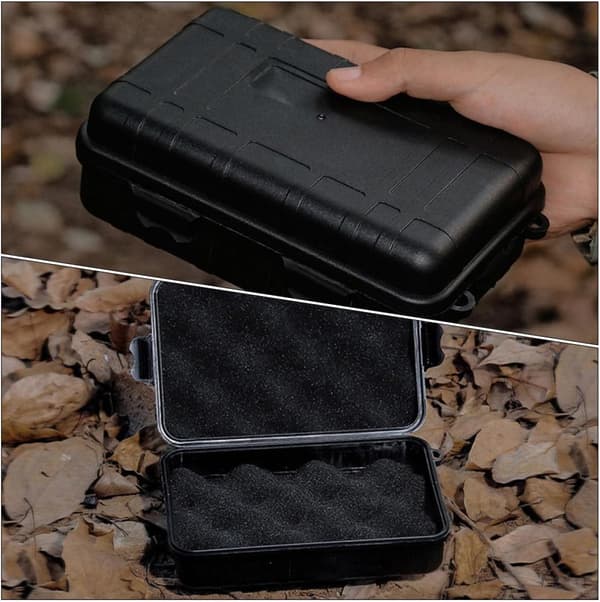 Survival Storage Container Set 2st Vattentät Stötsäker Verktygsorganisatörslåda