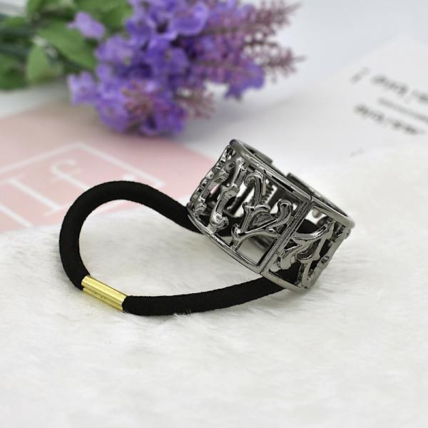 4 stk Mote Zink Legering Hestehale Mansjett Elastisk Hårbånd Hestehale Holder Punk Gothic Hår Mansjett Hår Tau Hårklipp Hårbånd
