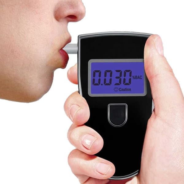 Professionel Alkometer Alkoholtester Alcotest med 5 Mundstykker