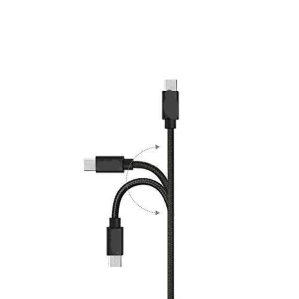 2 kpl 3 m micro-USB musta kaapeli