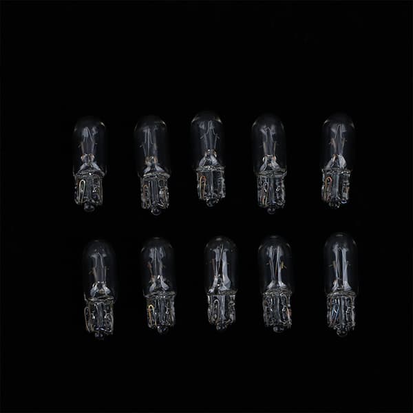 10 pcs Light Bulbs 12V 3W T6.5 Indicator Lights for Car Dashboard