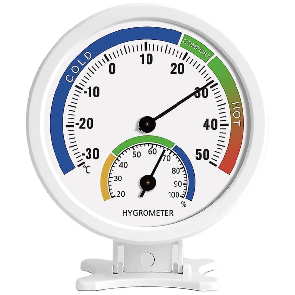 Hygrometer Termometer Inomhus Utomhus Fukttermometer 3-tums fuktighetsmätare Monitor med