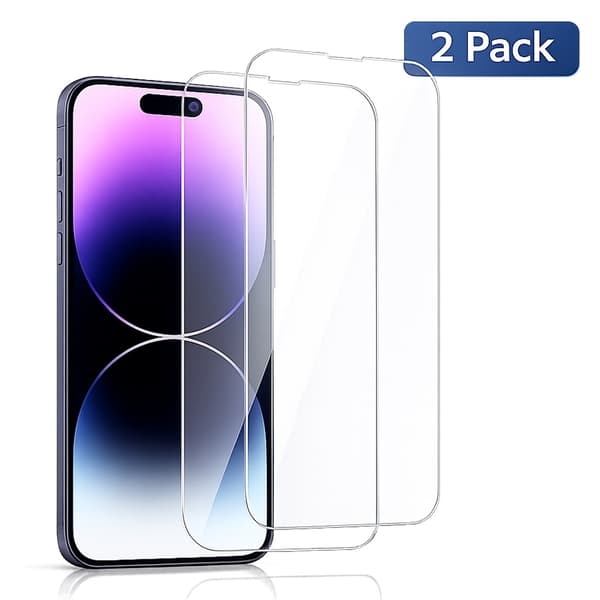2-pack - iPhone 16 - Premium 2.5D Tempered Glass Screen Protector (Clear)