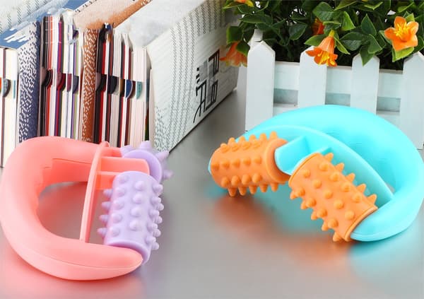 Rosa Anti Cellulite Massasjerulle Våt og Tørr Kroppsroller For C