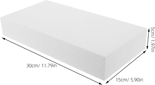 6 st skumblock med hög densitet 30x15x5 cm rektangulära hantverksskumskivor