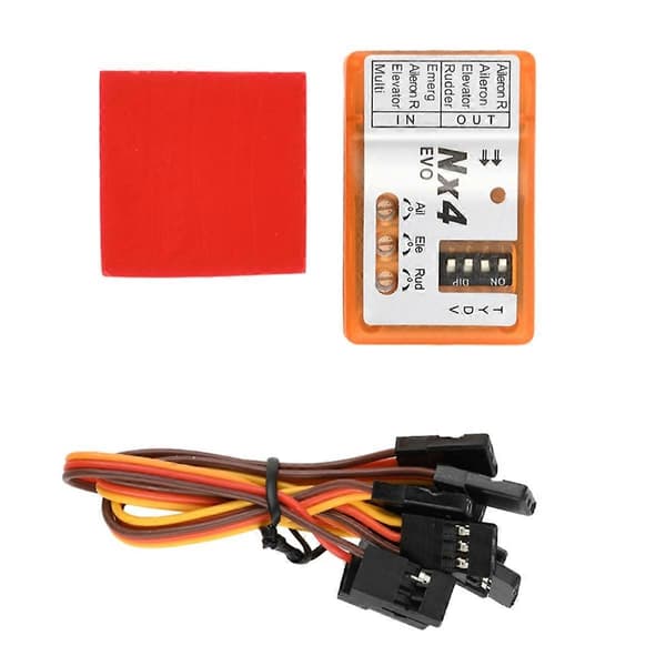 For NX4 Flight Controller 3D Flight Gyro Balance for Fixed-Wing Aircraft Support Rate/Hold/Gyro
