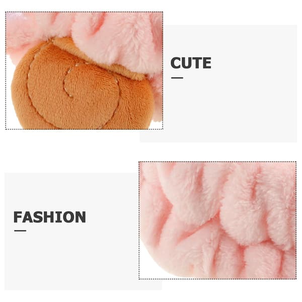 Dyredesign Elastisk Hårbånd til Kvinder, Pink Ansigtsvask Spa Hårbånd, Makeup Hudpleje og Skønhedsrutine
