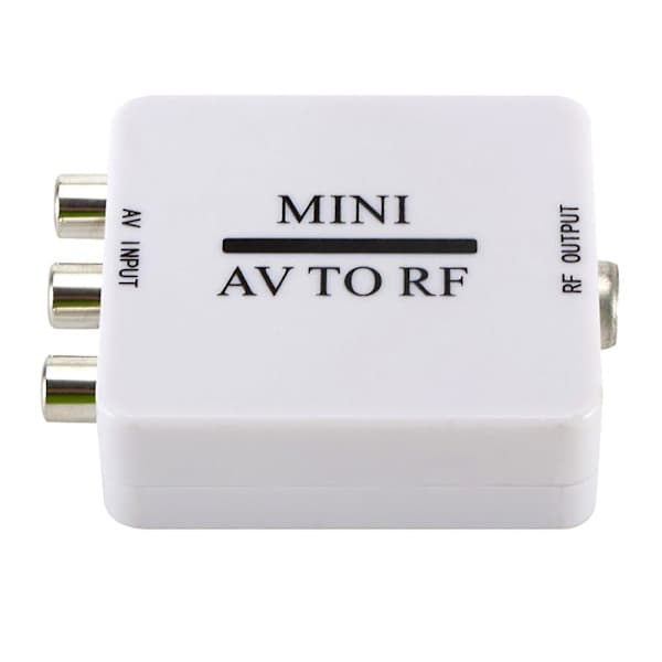 AV til RF-konverter med RF 67.25 MHz 61.25 MHz frekvens til TV VHS DVD
