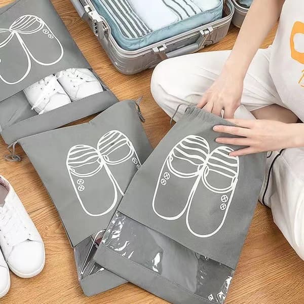 Skobag 15 stycken, Andningsbara Ovävda Skoskydd med Dragkedja