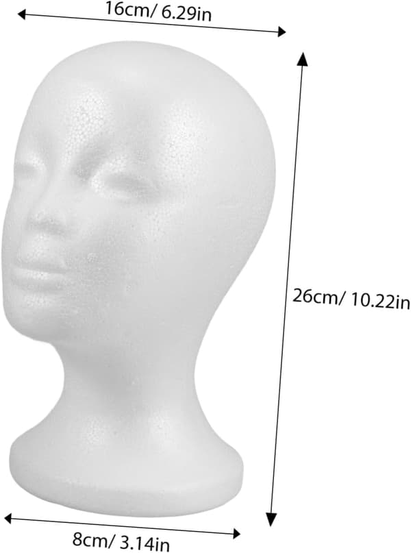 Hat Paryk Stativ Display Mannequin Hoved Opbevaring til hatte og parykker DIY Rekvisitter Organizer
