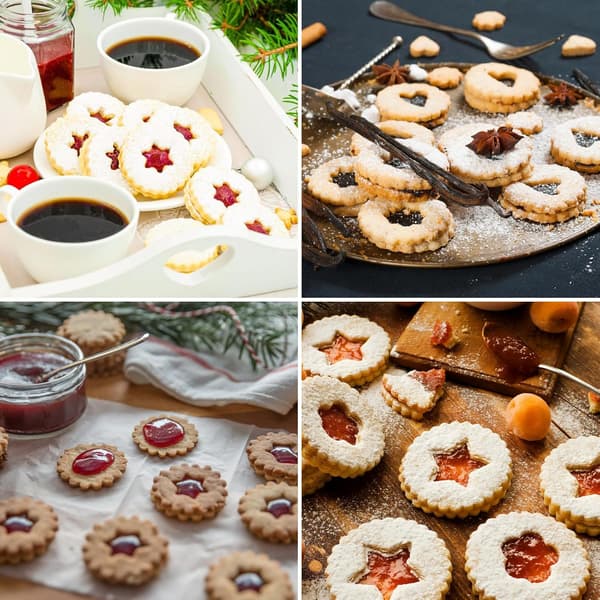 9-delars Mini Julkakformar Set, Kakformar, Rostfritt Stål Ihåliga Kakformar Kakformar för Fest Bakning DIY