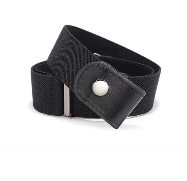 Spennefritt elastisk belte for kvinner og menn, komfortabelt justerbart usynlig stretchbelte for jeans, shorts og bukser