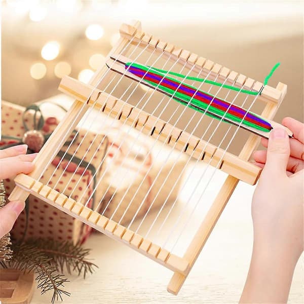 Loom Kit, Small Loom Kit DIY Hand Knitting Weaving Machine for Weaving Board Weaving Tapestry A