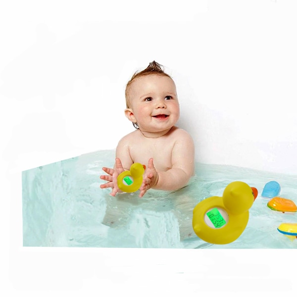 Babytermometer, Flytande Leksak för Säkerhetstemperatur i Badkaret för Spädbarn (Klassisk Anka)