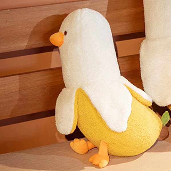 Banana Duck Plush Toy, (50cm, White)