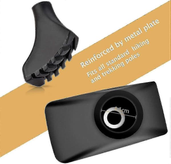 Nordic Walking Pads 12 stk. / 6 par Asfaltgummipuder til Nordic Walking