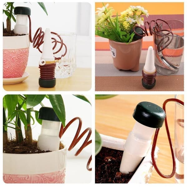8-pack bevattning. Automatisk vattendispenser för keramiska krukväxter. bonsai. växter. blommor