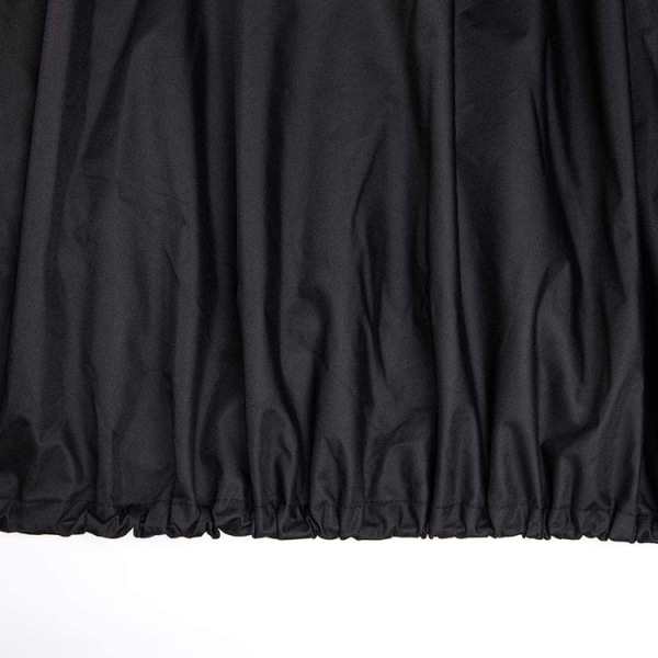Rund Eldstadstäcke - Vattentätt - UV- & Dammskydd - Svart - 122 x 50cm
