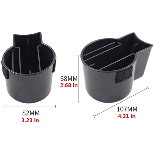 Model 3 Center Container Kopholder Konsol Container Center Opbevaringsboks Bil Kortplads Abs Sort Flokning