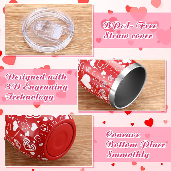 16 stk Valentinsdag-tumblere til bryllupsfest