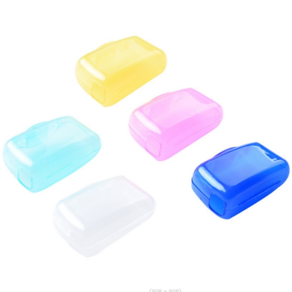 5pcs Portable toothbrush head holder, travel hiking camping brush cap, toothbrush cleaning, toileting toothbrush box