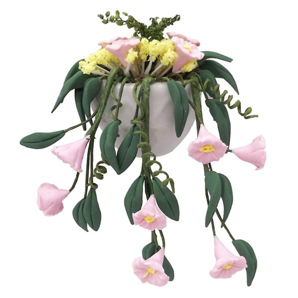 Husbøjning Dekorationer Hjem Miniature Blomst Model Dukkehuse Potteplante Skrivebords Tilbehør Miniature B 7X5X5CM