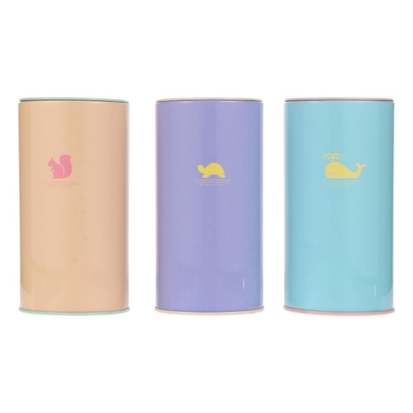 3 Pcs Children Gifts Coin Storage Jar Piggy Coin Bank Mini Tin Box Coins Saving Gift Coin Box Toy An