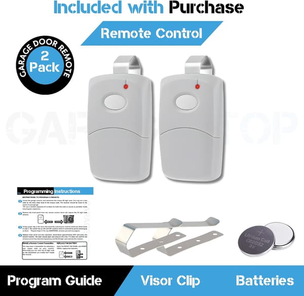 2x Garage Door Opener Remote for Linear Multi-Code 3089 308911 MCS308911, 10 Dip Switch Gate Opener Remote 300MHz, Garage