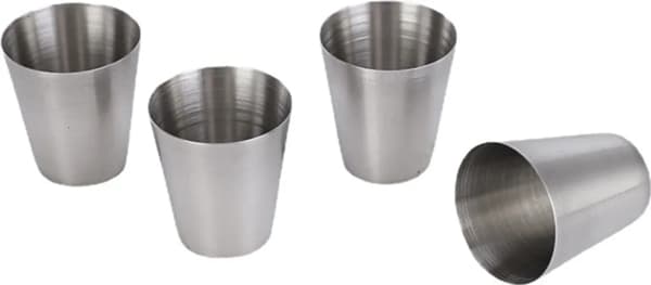 12 st/set Mini Vinkoppar 30ml Rostfritt Stål Koppar Resemugg Set Bärbara Drickkoppar Vinglas För Resor Utomhus Picknick Camping