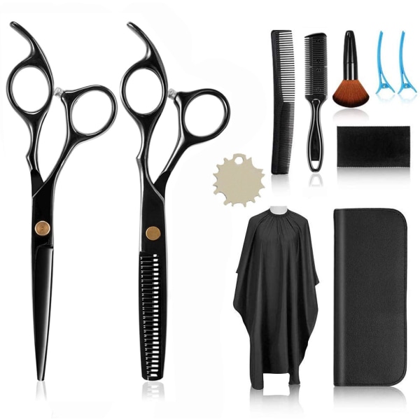 Hiustenleikkaussaksasakset, ammattimaiset set (hiusten parran trimmaus, muotoilu ja hoito, harvennussakset) miehille, naisille