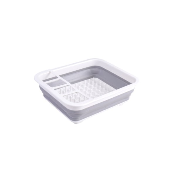 Sammenklappelig afløbsskålholder - Sammenklappelig opvaskemaskine - Sammenklappelig silikone opvaskestativ - Opvaskeplade til tørring af tallerkener - Cutle