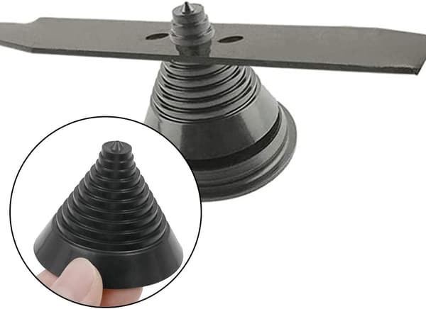 Lawn Mower Blade Balancer Abs Blade Sharpener Durable Mower Sharpener for Park Yard Lawn Mower (2pcs)