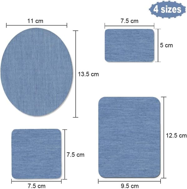 Strykelapper for Jeans 25 Stykker Strykelapper for Barnekne Strykelapper for Denim