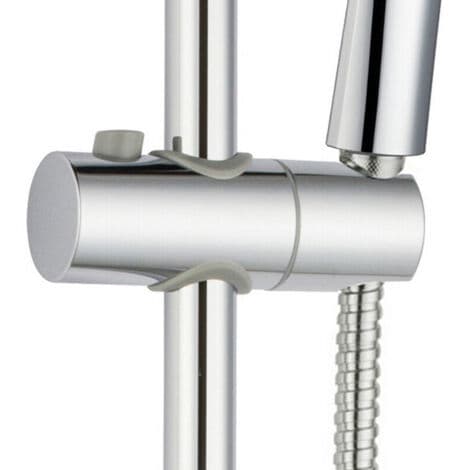 Dusjholder, 22 mm justerbar diameter, krom + ABS design dusjhodeholder, enkel installasjon, egnet for dusjstang